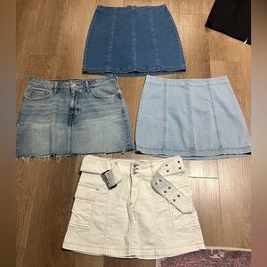 Lucky, Steve Madden, Tinseltown and white birch women’s skirts.  All like new.